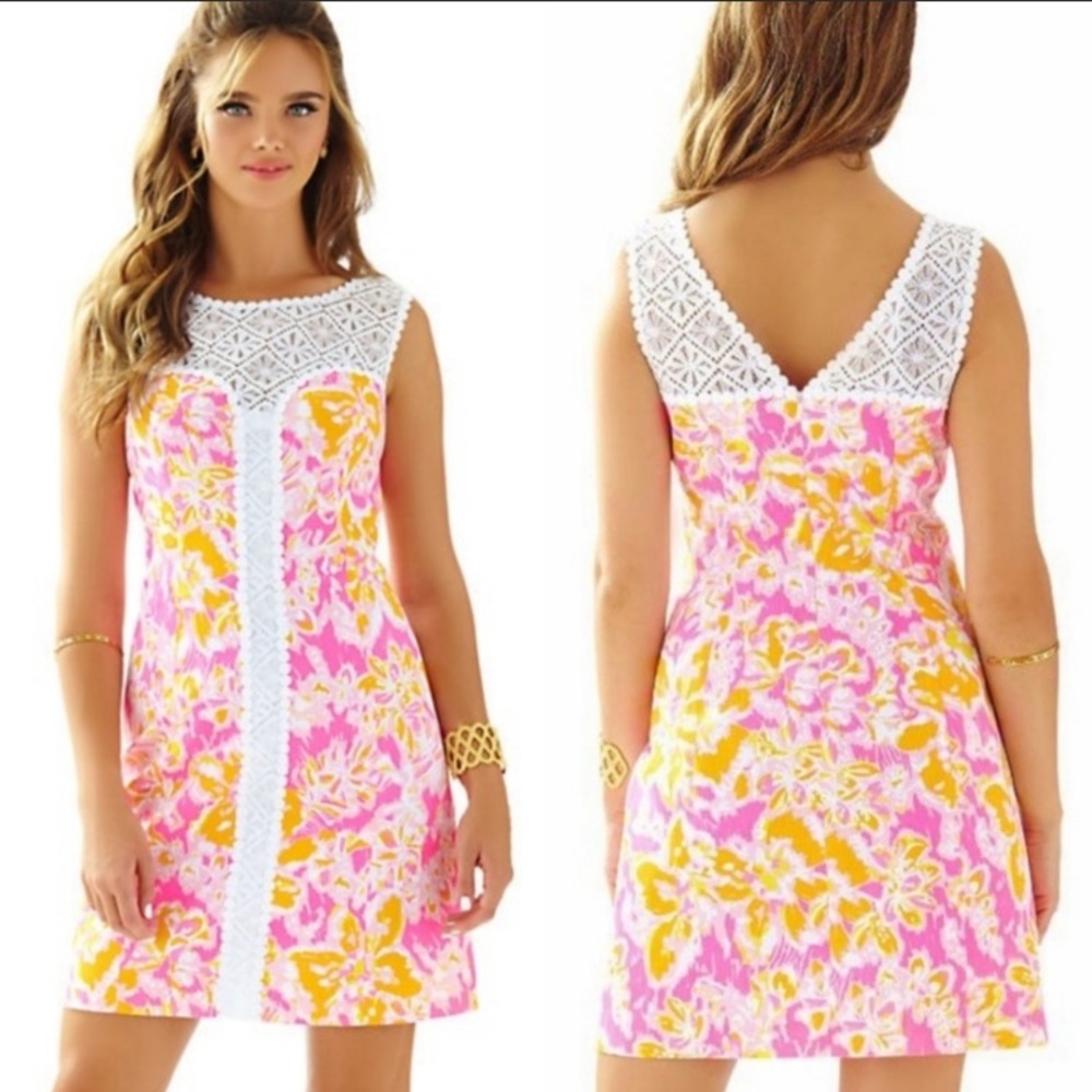 Gorgeous Lilly Pulitzer Sofia shift dress Oh la la